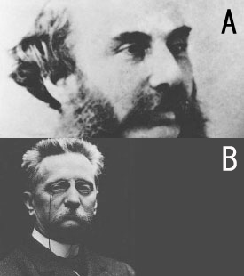 Меценат Пау Гил (А) и архитектор больницы Сан-Пау Луис Доменек-и-Монтанер. Архивное фото: http://www.visitsantpau.com