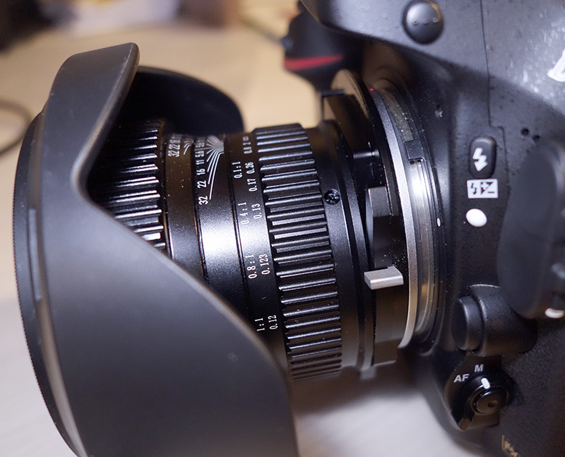 Объектив имеет возможность сдвига оптической оси (тилт-шифт). Фото: Омелько М.М.